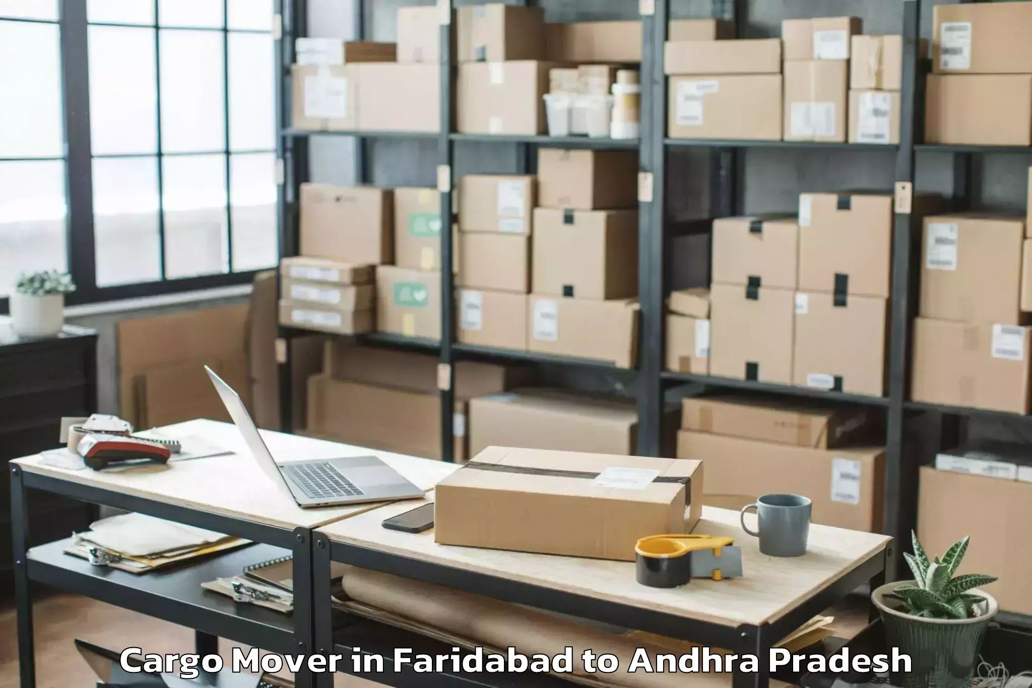 Book Your Faridabad to Cherukupalle Arumbaka Cargo Mover Today